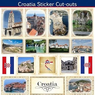 Croatia Sightseeing Picture Sticker Cut Outs (60361)