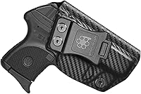 Vista 11 de Amberide Ruger LCP 380 IWB Holster, Kydex Concealed Carry Holster for Ruger LCP .380, No Optic/No Laser, Posi-Click Retention, Sweat Guard