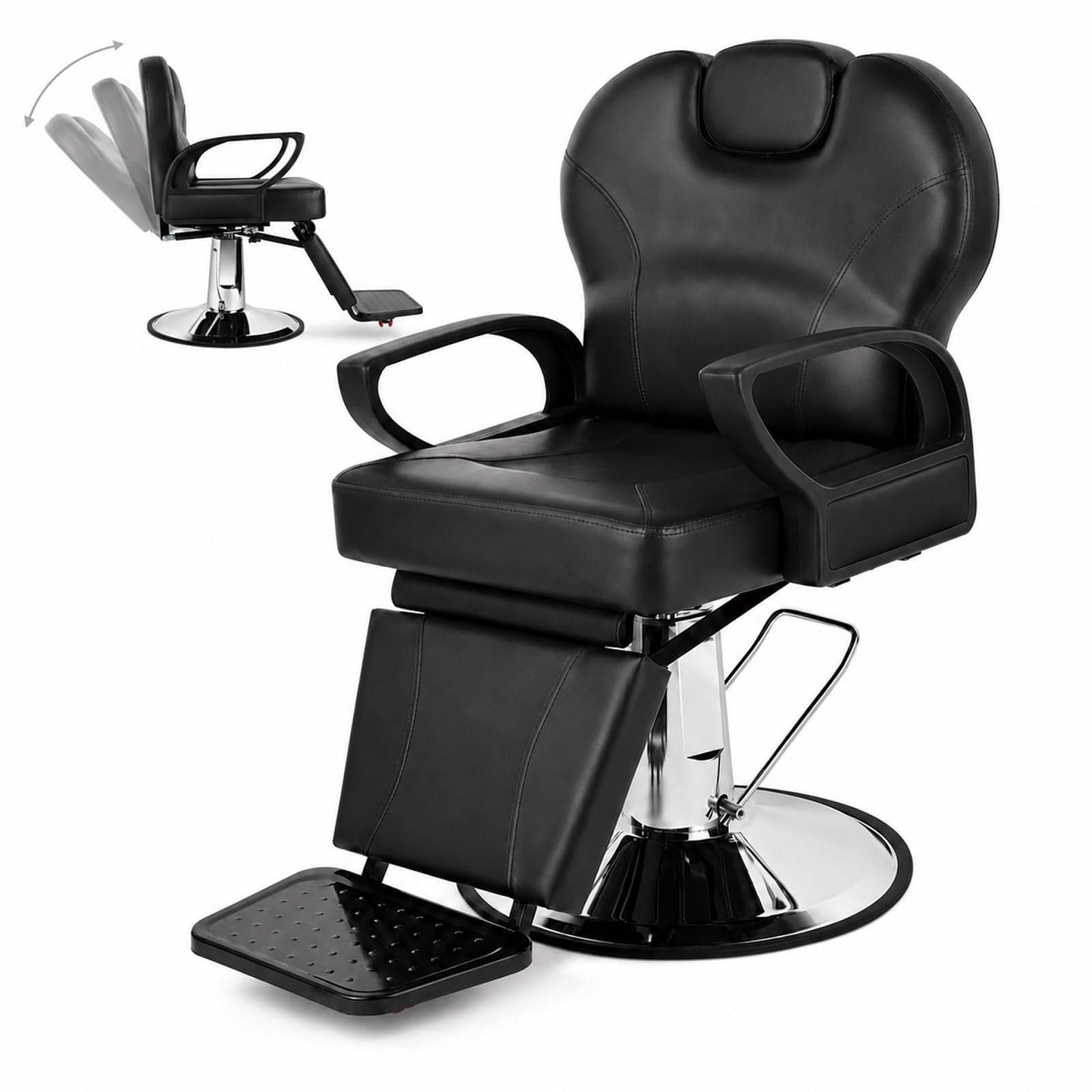 Artist hand Barber Chairs Heavy Duty Reclining Salon Chair
