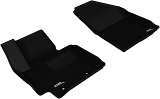 3D MAXpider Front Row Custom Fit All-Weather Floor Mat for Select Kia Soul Models - Kagu Rubber (Black)