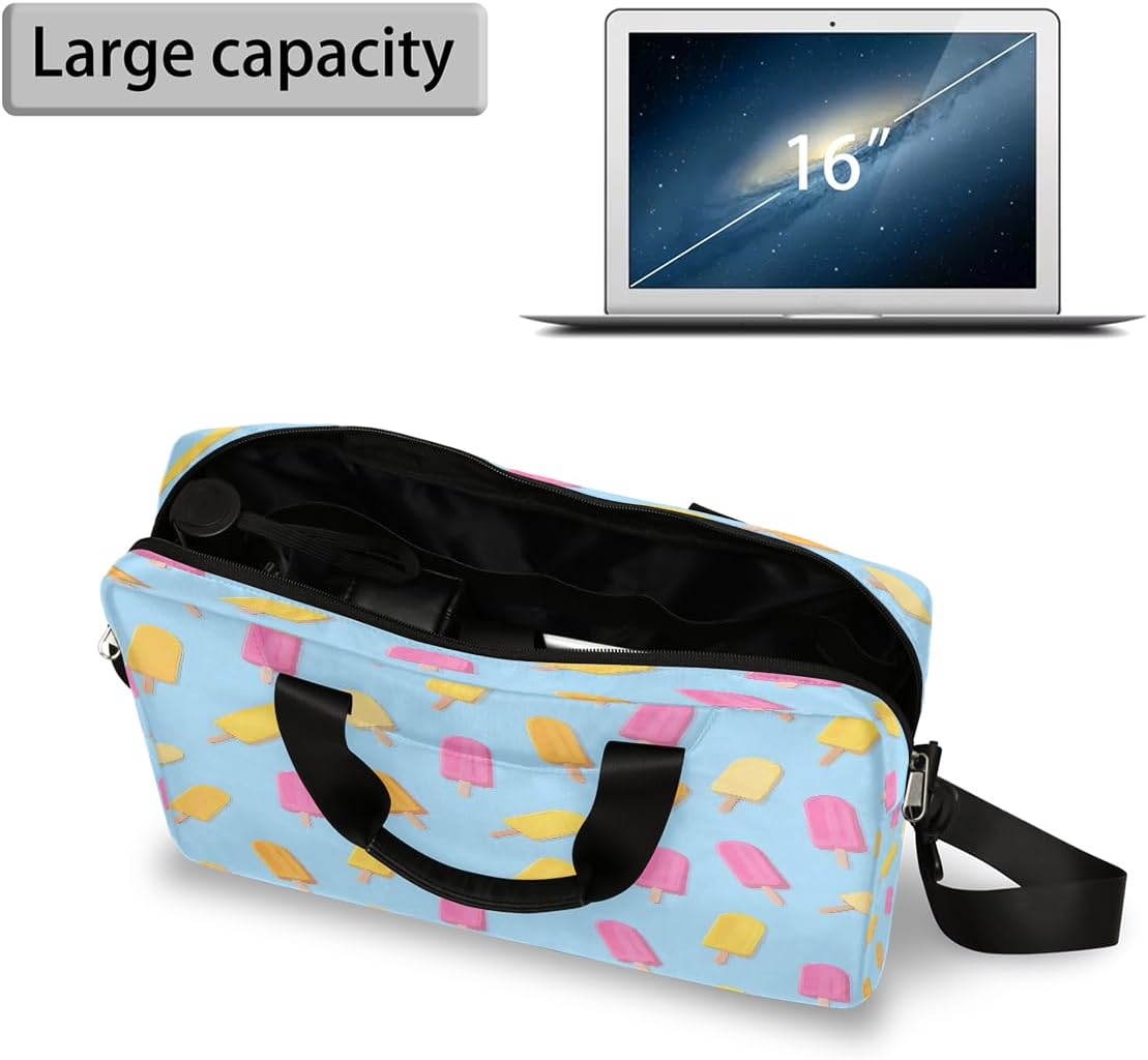 16 Inch Leopard Laptop Bag Carring Computer Shoulder Handbags for Work image 5