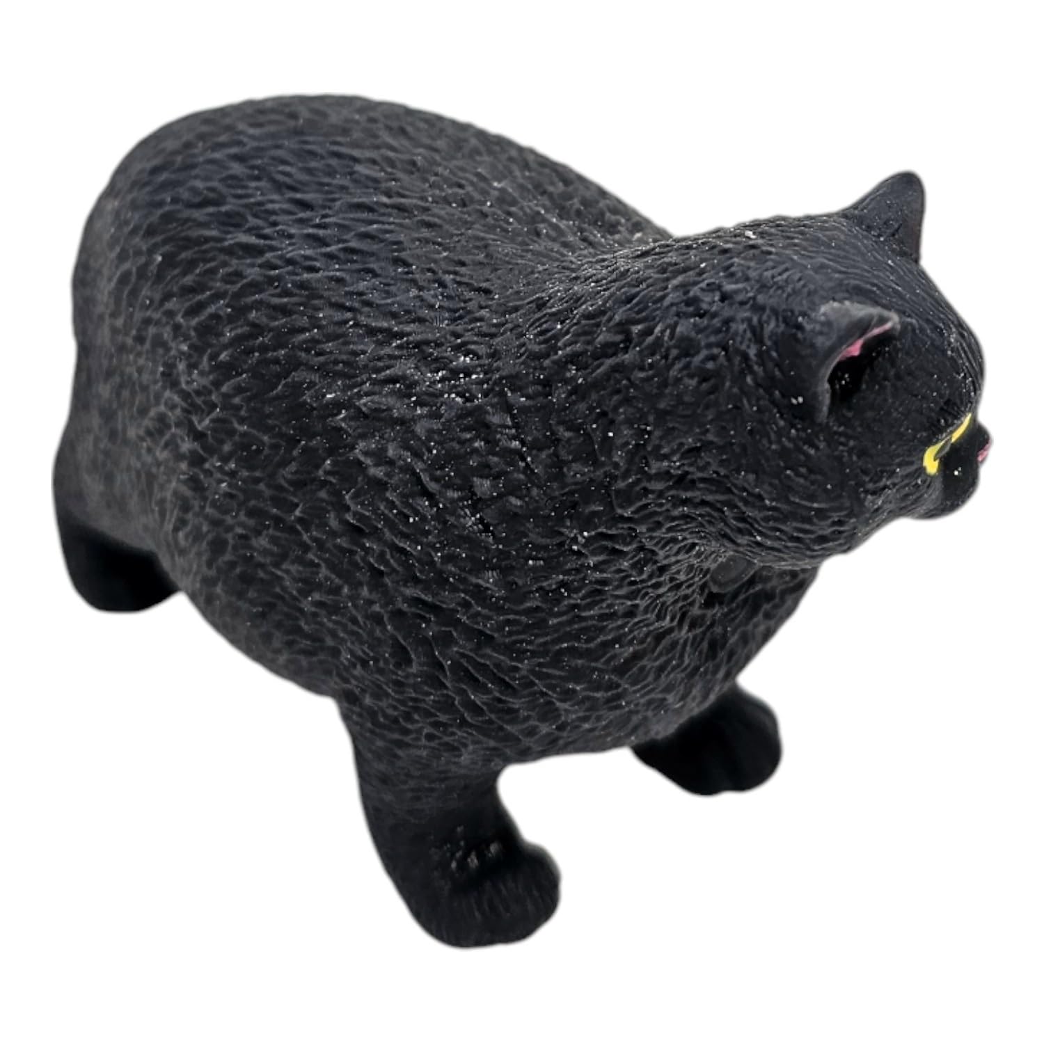 Amazon | 伸縮性のある家猫(ブラックキャット) (4インチ) ゴム製フィ