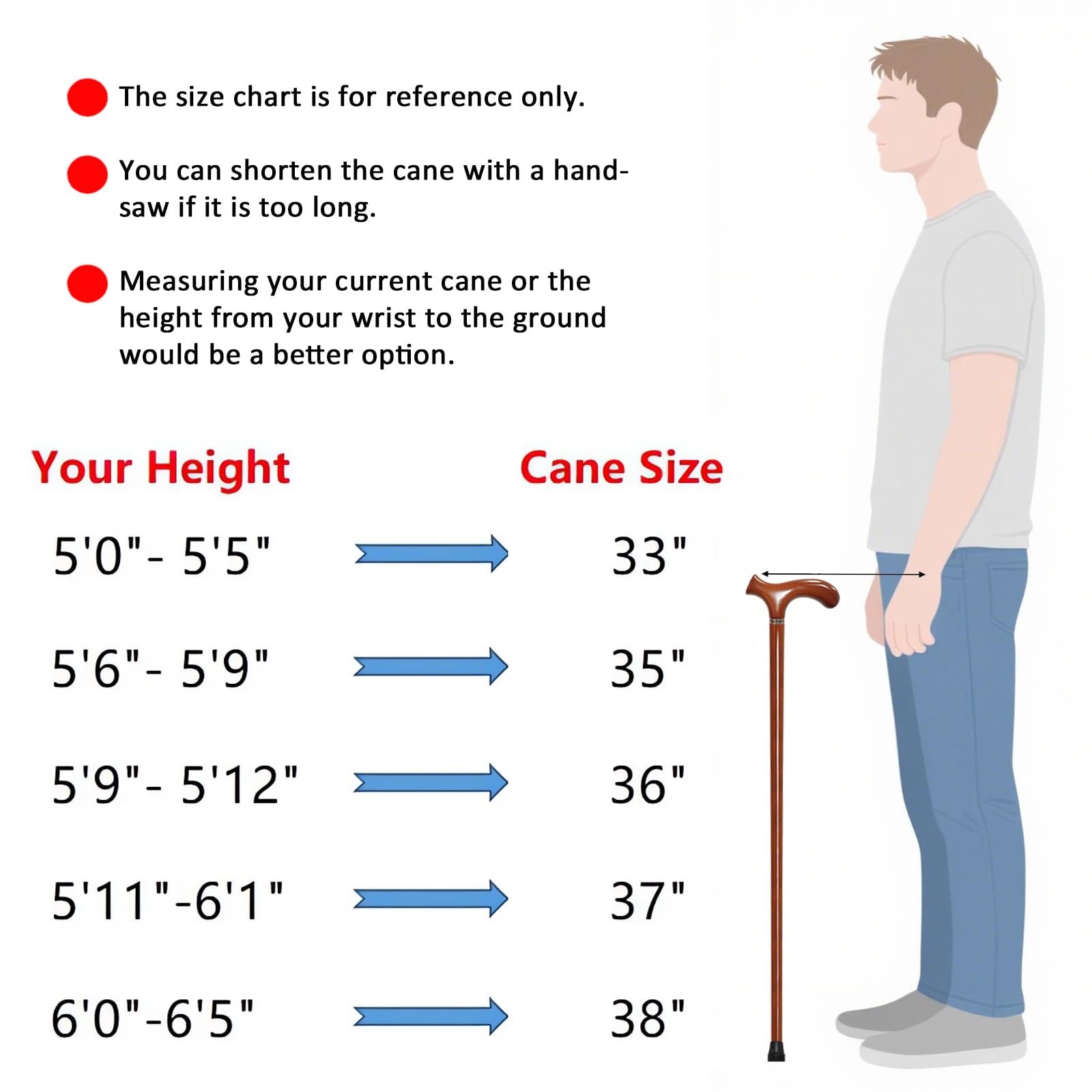 Walking Stick with 4 Height - Handmade Wooden Walking Sticks for Men & Women, Ergonomic Gents Derby Wood Sticks Cool -Stylish Gents Wooden Walking Cane
