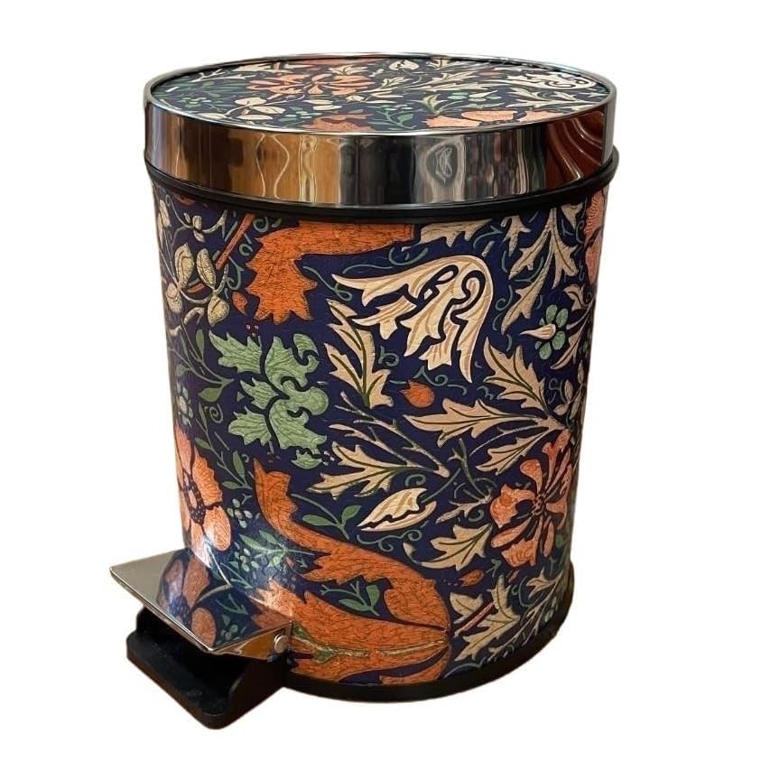 Amazon.com: YUJUNDZSW Trash Cans Vintage Orchid Leather Trash Can