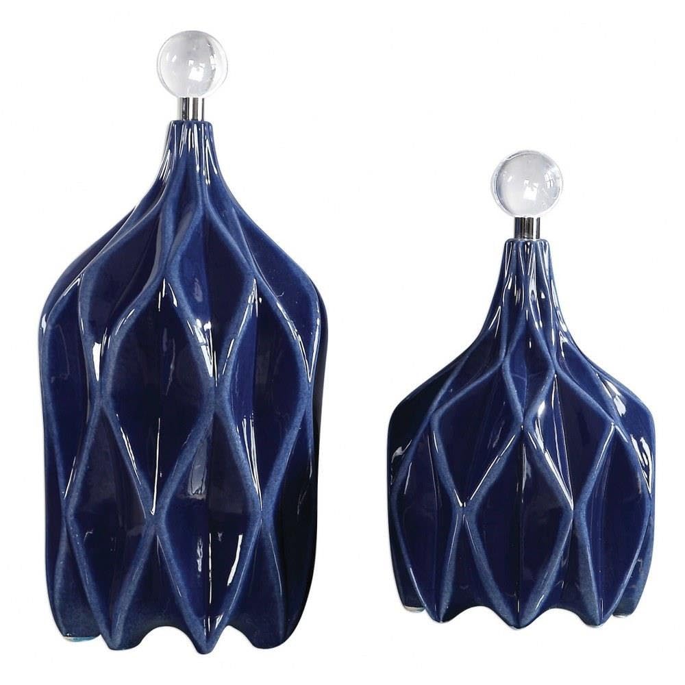 Uttermost Klara - 17 inch Bottle (Set of 2) - 8 inches wide by 8 inches deep