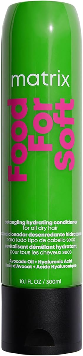Food For Soft Conditioner – For Dry & Brittle Hair | Vegan, infused with avocado oil and hyaluronic acid, moisturizes, softens, and smooths damaged strands