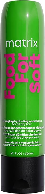 Food For Soft Conditioner – For Dry & Brittle Hair | Vegan, infused with avocado oil and hyaluronic acid, moisturizes, softens, and smooths damaged strands