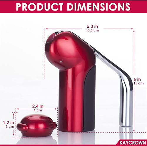 Miniatura 7 de KAYCROWN Abrebotellas de vino  Sacacorchos de palanca vertical con cortador de papel de aluminio y tornillo extra, sacacorchos manual de mano con