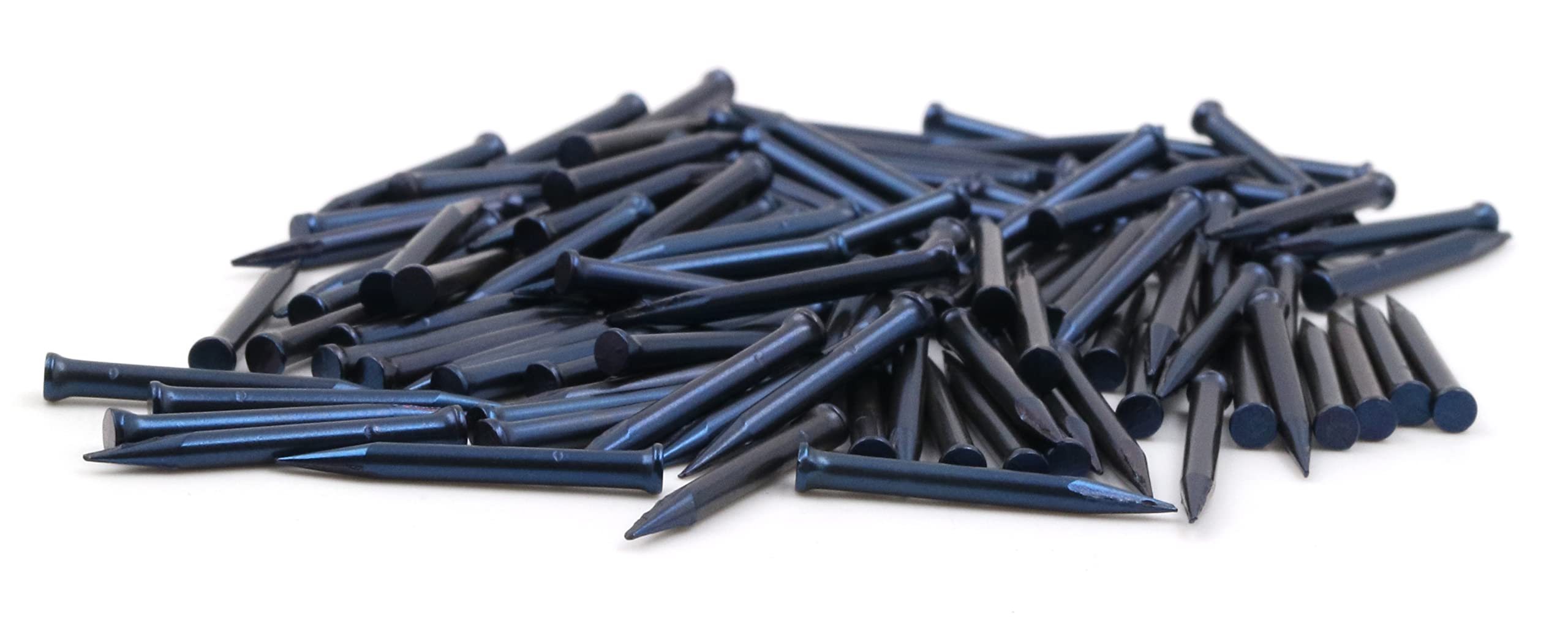 50 Perni In Acciaio Per Battiscopa 1.5x45mm - Testa Piatta E Svasata, Finitura Blu - Foto 6