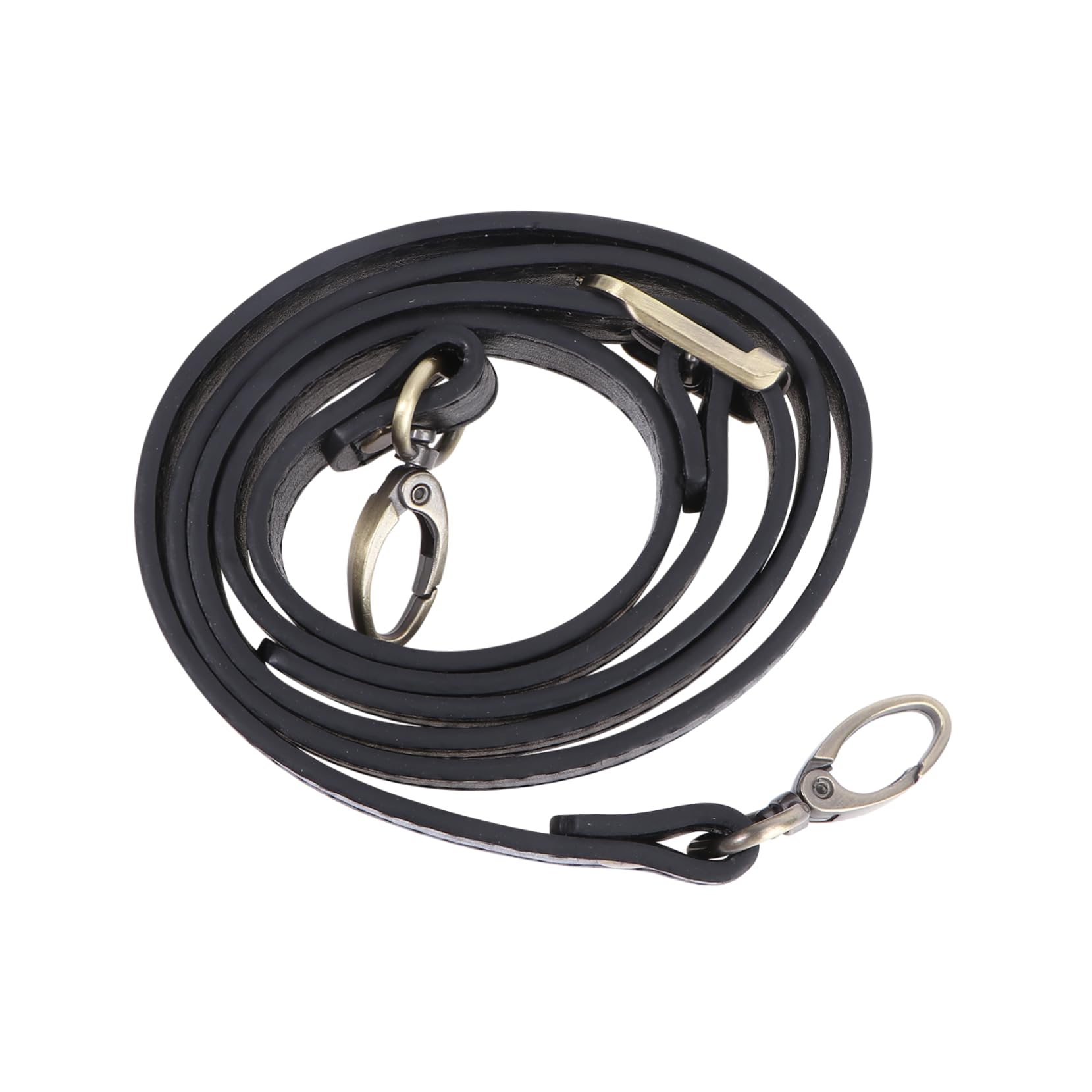 SEWACC 3piezas Correa De Hombro De Piel Sintética Para Mujer Strap De Bolso Estilo Diagonal Accesorio De Moda Color Negro Para Carteras y Mochilas