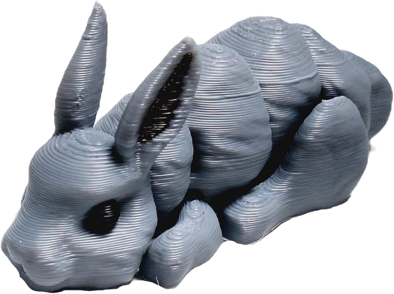 Fleximech Cute Mini Bunny Rabbit Articulated 3D Printed 3.5" Baby Rabbit Fidget Toy (Gray)