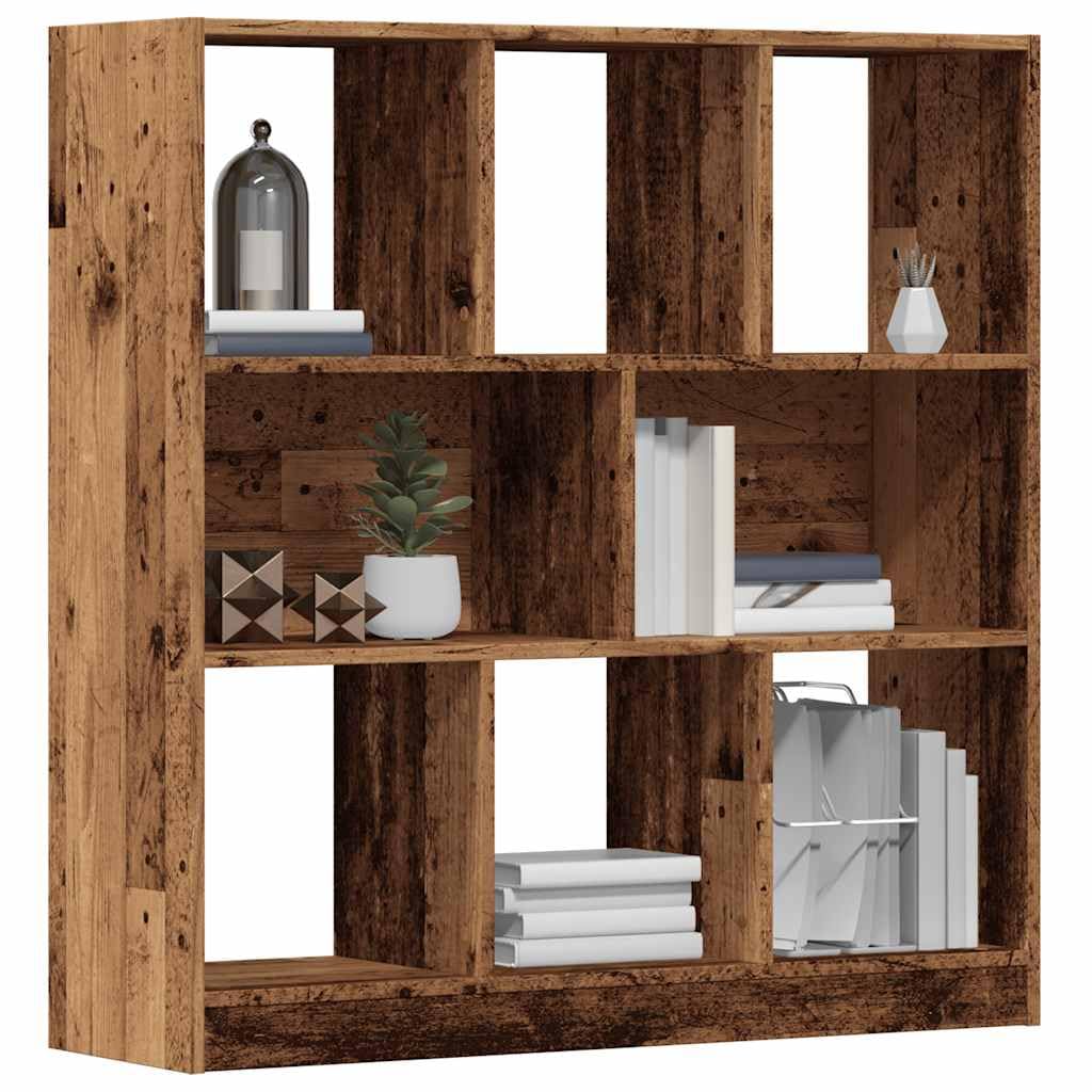 Generisch Bücherregal Altholz-Optik 97,5x29,5x100 cm Holzwerkstoff,Möbel,Regalsysteme,Bücherregale Bücherschränke-855788