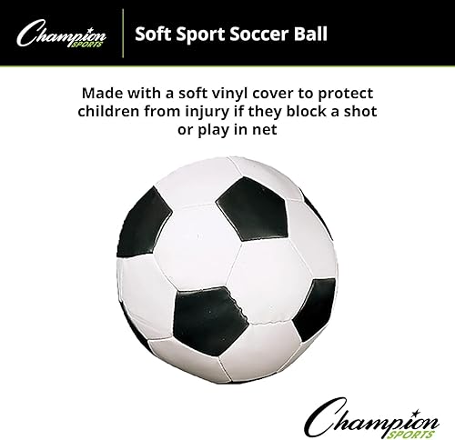 Vista 3 de Champion Sports 8 Inch Soft Sport Soccer Ball