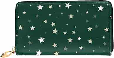 Amazon | [DADABULIU] 長財布 本革 星 緑 星柄 ほし レディース 二