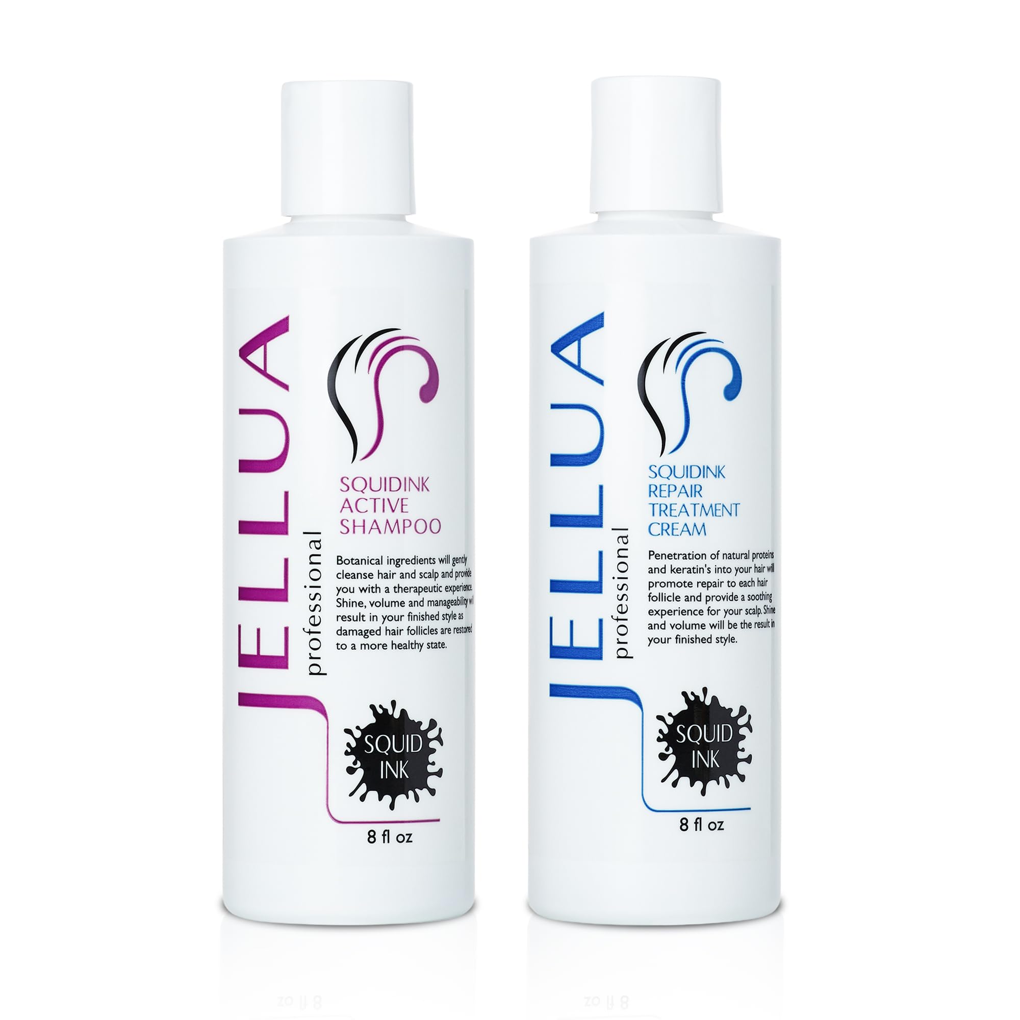 Squidink Active Shampoo and Repair Treatment Cream 8.0 Oz Duo