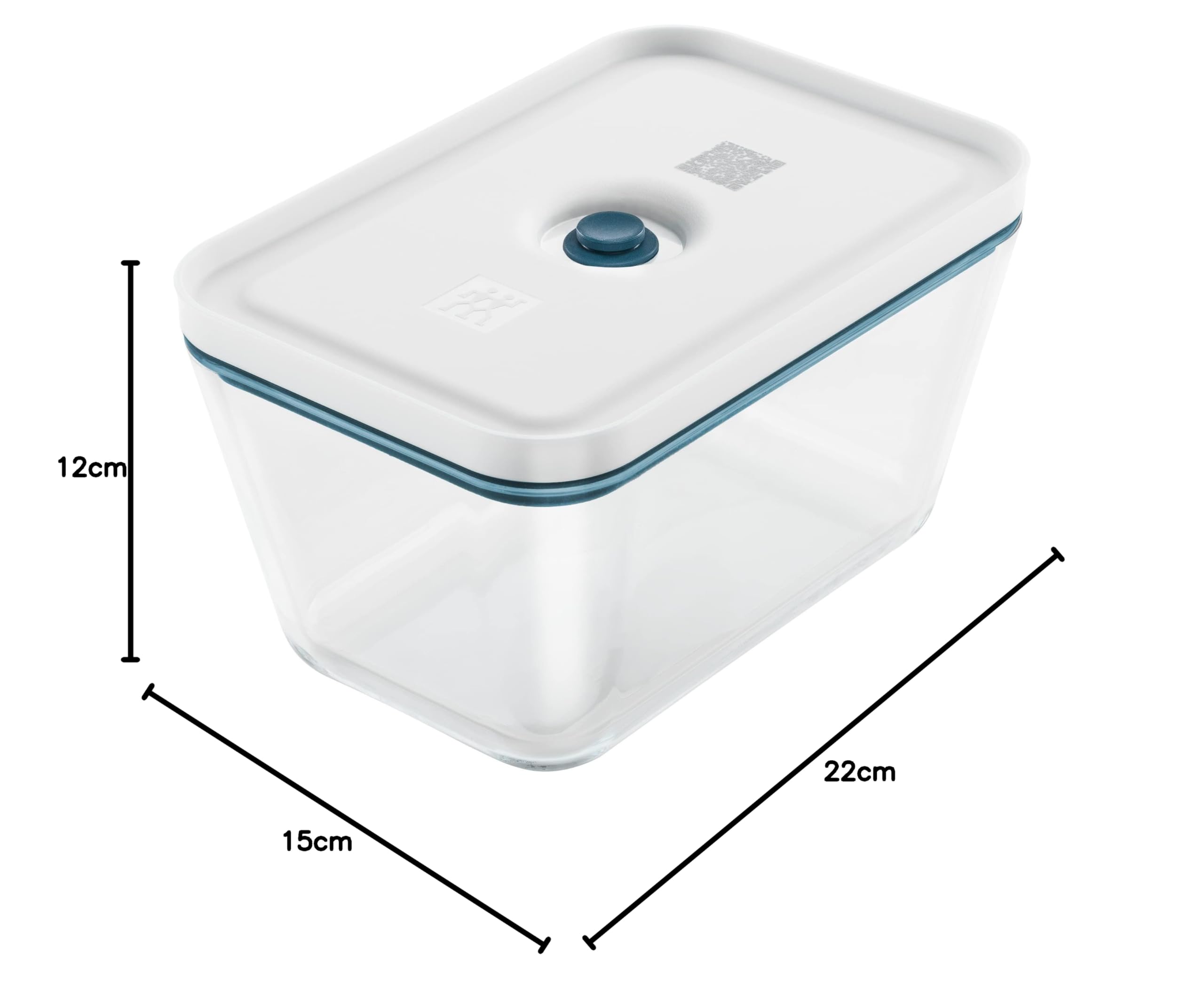 ZWILLING Fresh & Save Vakuum Starterset für Lebensmittel, Glas, 7-teilig, Pumpe, Dosen und Beutel, La-Mer