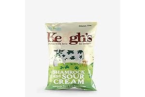 Keogh's Shamrock & Sour Cream Crisps - The Perfect Irish Snack