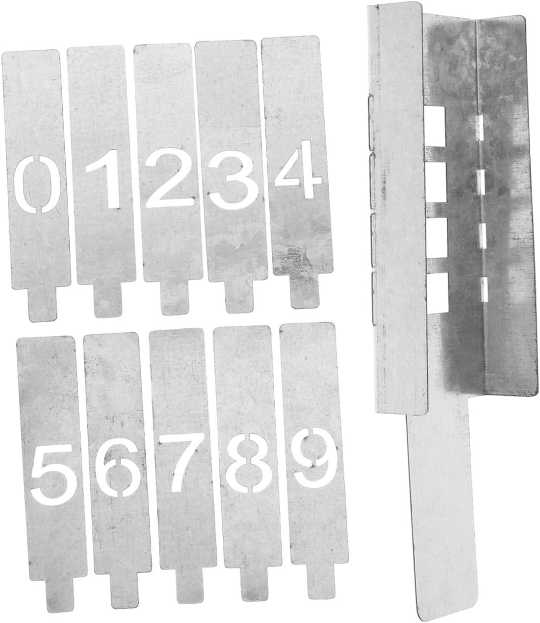 Iron Material Durable Number Stencils for Wood Painting Perfect for Birthday Parties Festivals