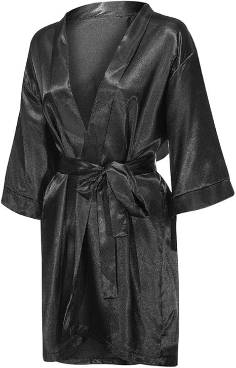 Accappatoio Uomo In Raso - Vestaglia Lussuosa Kimono Con Cintura E Tasche, Regalo Elegante - Foto 11