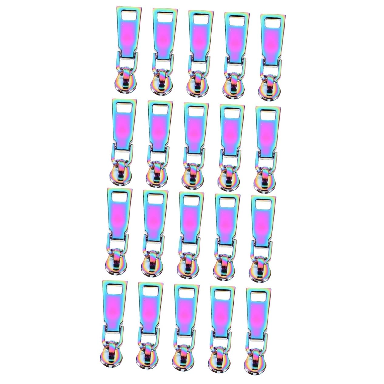 EXCEART 20piezas Tiradores De Cremallera Decorativos Para Ropa y Mochilas Repuestos De Pull Tabs Para Zipper Solución Duradera y Estilizada