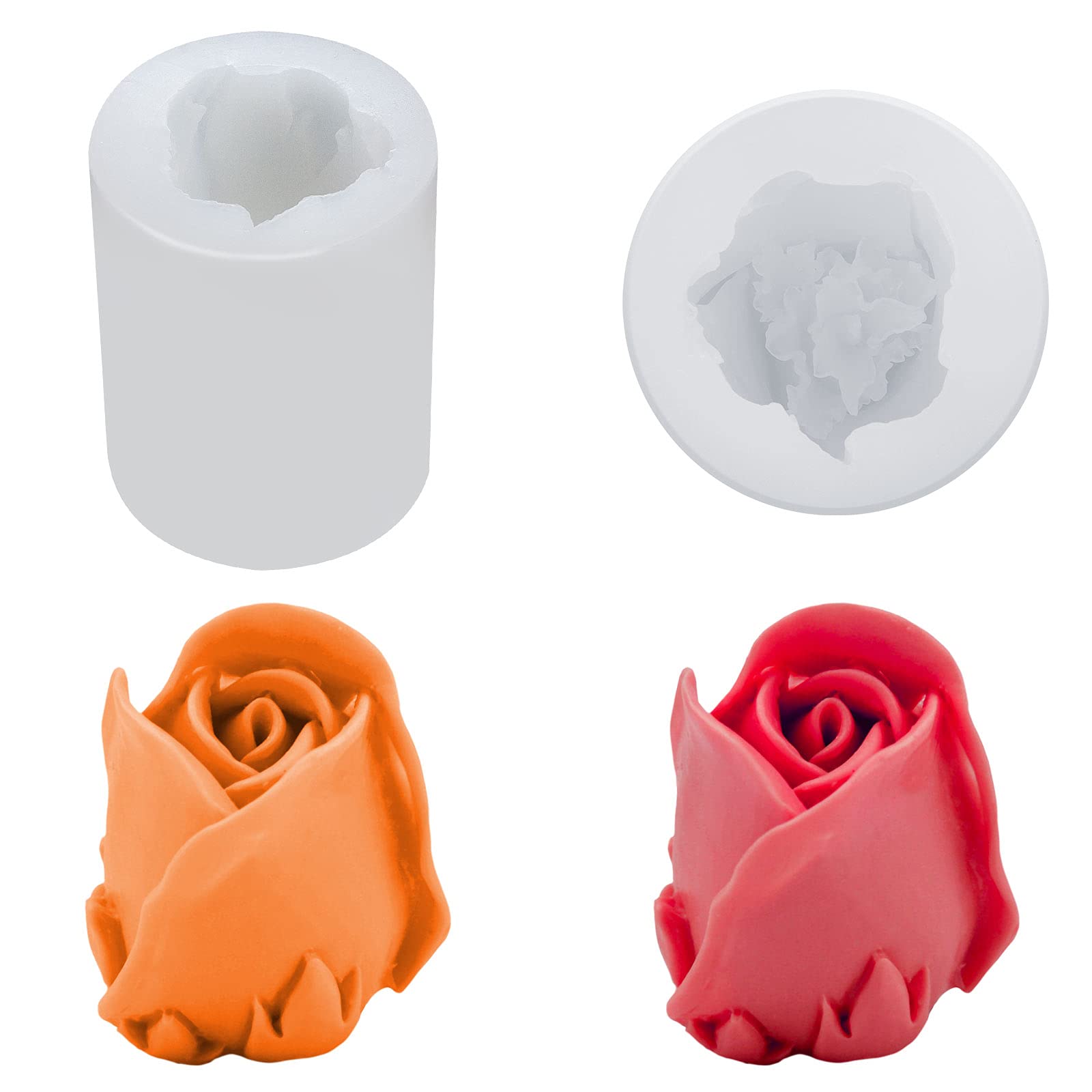 Moule silicone rose 3D gâteau mariage chocolat bonbon fondant et décoration de fête