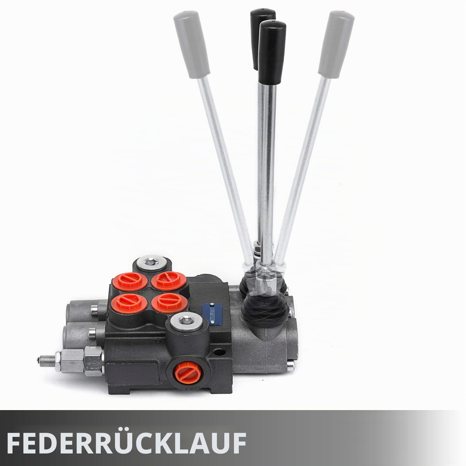 Mophorn Hydraulikventil, 2 Spulen, hydraulisches Richtungsventil, 11 gpm, hydraulisches Steuerventil, doppelt wirkend, für Traktoren, Laster, Tanks