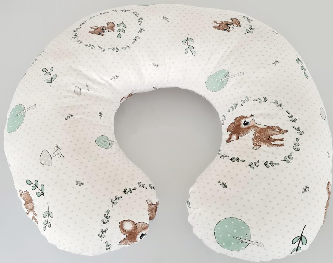 Babymam Support Cover Feeding Pillow Baby Nursing Breastfeeding Pregnancy- Only Cover Fairy-tale Forest