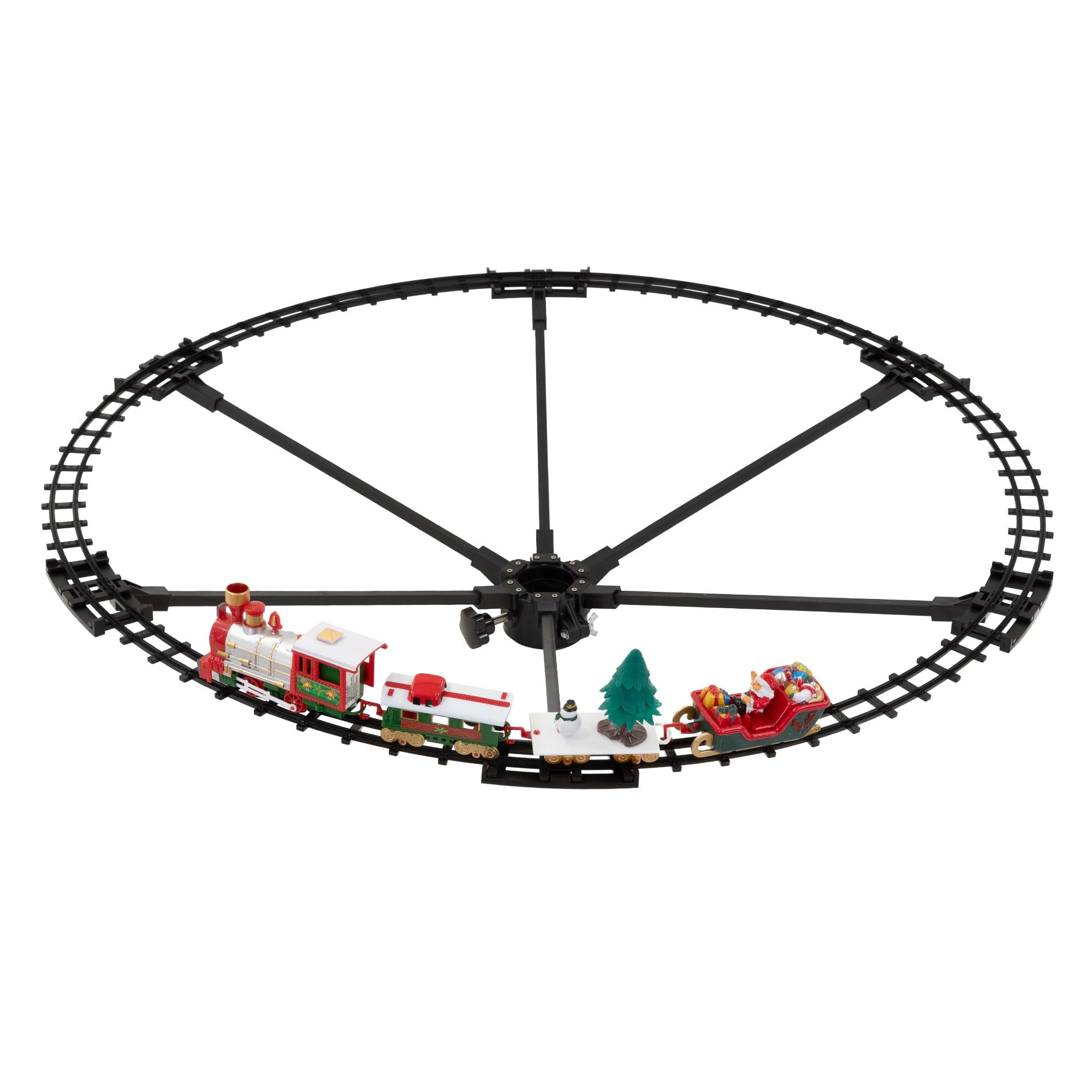 ECD Germany Tren Eléctrico Decorativo para Colgar en el Árbol de Navidad