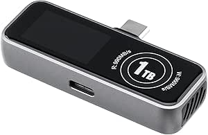 サンワダイレクト SSD 外付け 2TB 冷却ファン内蔵 液晶画面付き Type-C USB3.2 Gen2 PreRes対応 読込990MB/s 書込み960MB/s PD対応 小型 ポータブル 600-IPCFAN2TB