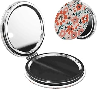 Mini espejos de maquillaje compactos de doble...