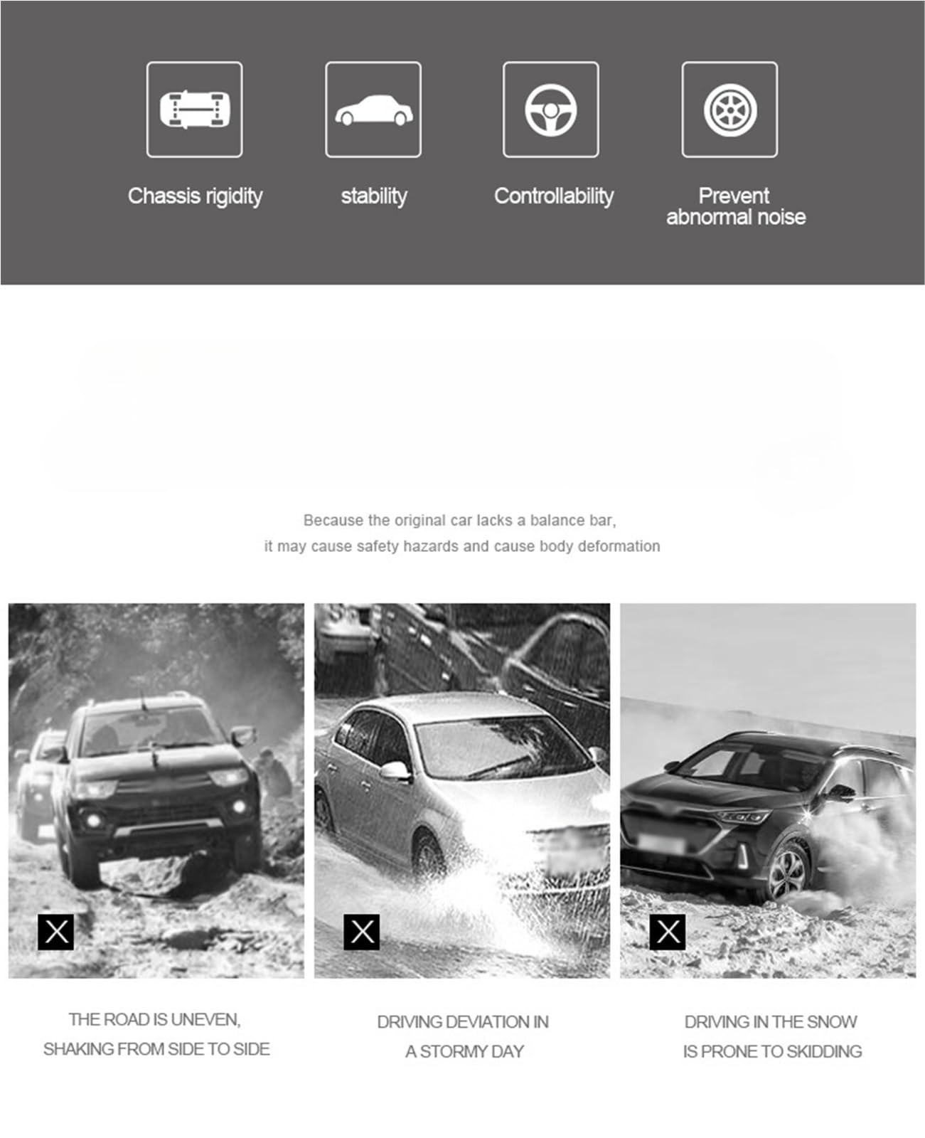 stabilizujące Stabilizator Pasuje do Subaru Outback Legacy 2001-2023, górnego drążka stabilizatora silnika, łącznika zawieszenia STB z mechanizmem przeciwprzechyłowym(01 2015-2022)