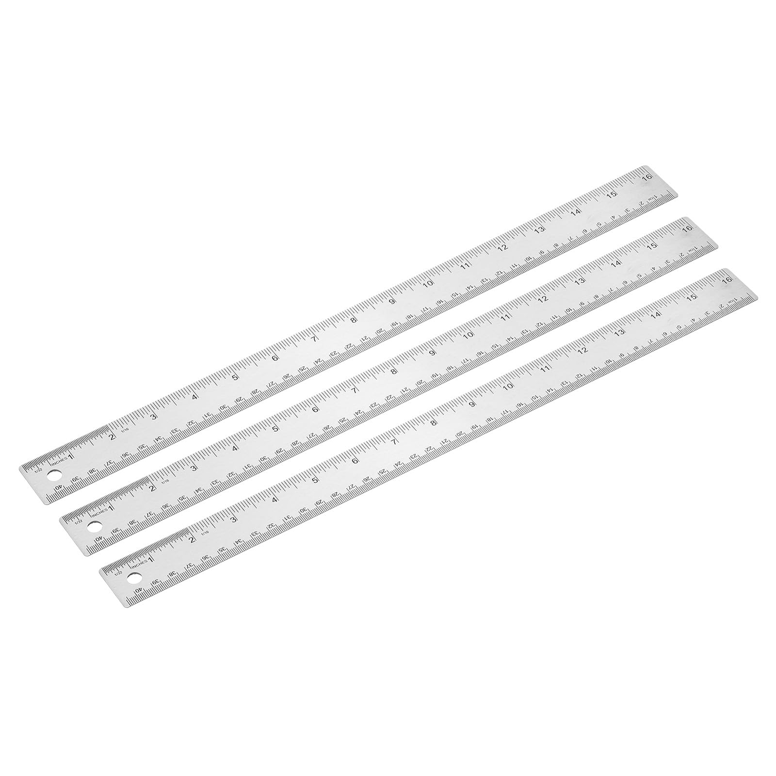 PATIKIL 16 Inch Stainless Steel Ruler Straight Edge Ruler
