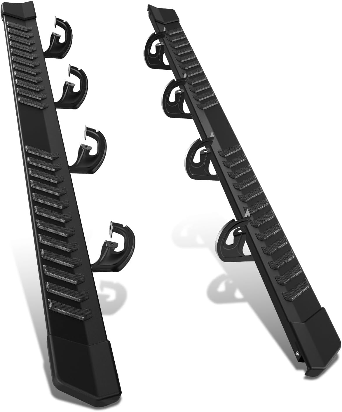 DNA Motoring 6 Inches Running Boards Compatible with 04-14 F150 Crew Cab, Stainless Steel Side Step Nerf Bars, STEPB-ZTL-8087-BK