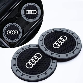 2 pieces car cup holder coasters for Audi A1 A3 RS3 A4 A5 A6 A7 RS7 A8 Q3 Q5 Q7 R8 S Series, car coasters, car accessories, interior, cup holder for car