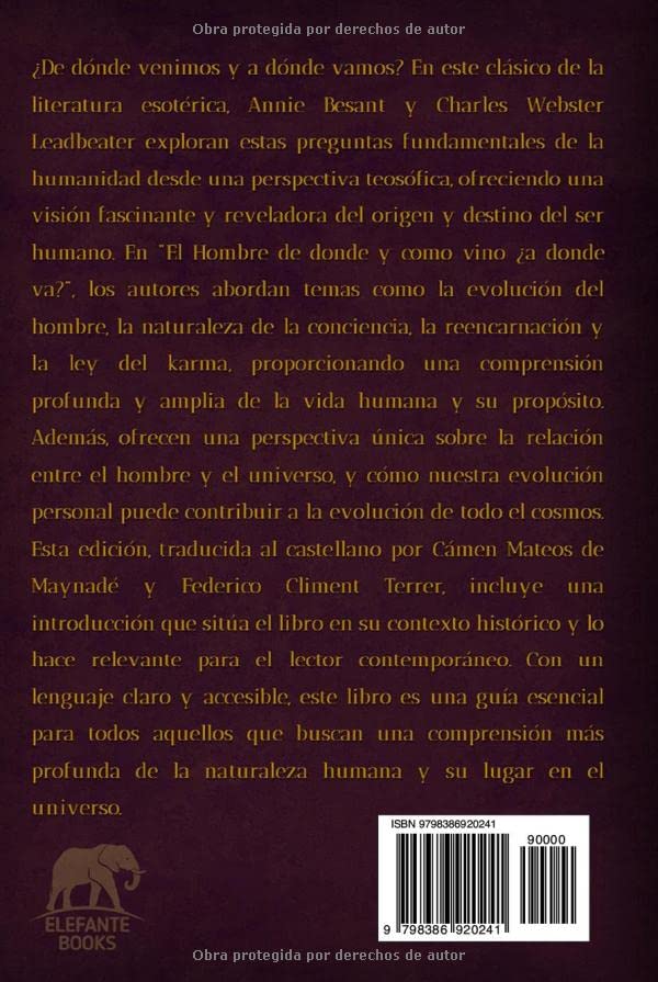 Miniatura 2 de El Hombre de donde y como vino a donde va Registro de una investigacion clarividente (Spanish Edition)