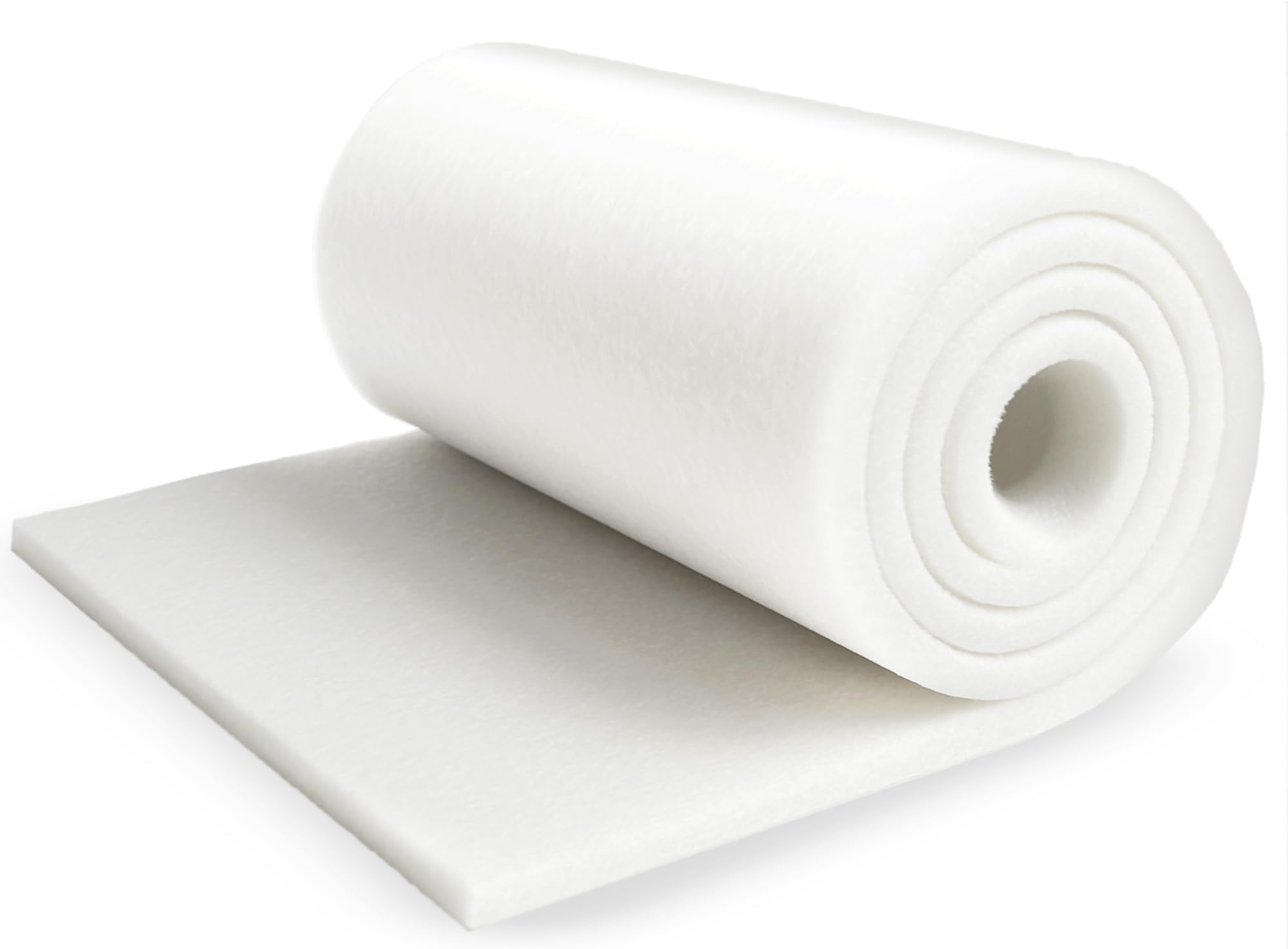 SunGrow Aquarium Crystal Clear Filter Floss - for Fish Tank, Koi Pond Filter Pad - Water Filter Media Roll. 1" Thick, 12" Wide x 70" Length