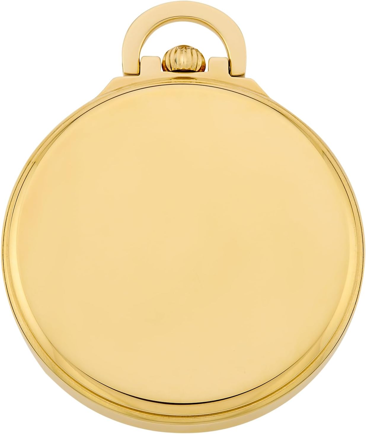 Gotham Men's Gold Plated Stainless Steel Mechanical Hand Wind Railway Classic Nostalgia Series Pocket Watch # GWC14115G