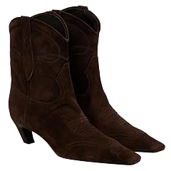 Western Cowboy Boots for Women Kitten Heel Square Toe Riding Cowgirl Booties Mid Calf Classic Embroidered Boots Casual