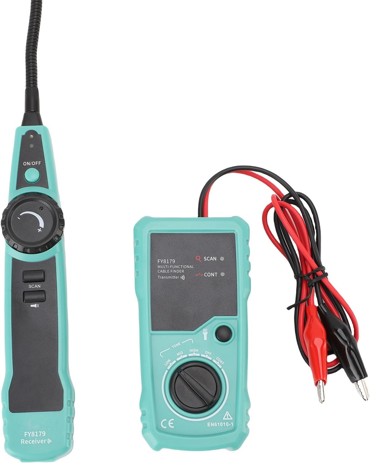 Underground Cable Locator, 7 Ft Max Detect Depth Cable Tester, Wire Tracer Break Detector Finder, 9843Ft Detect Length for Electrical Circuits Pipelines Dog Fence Buried Cables