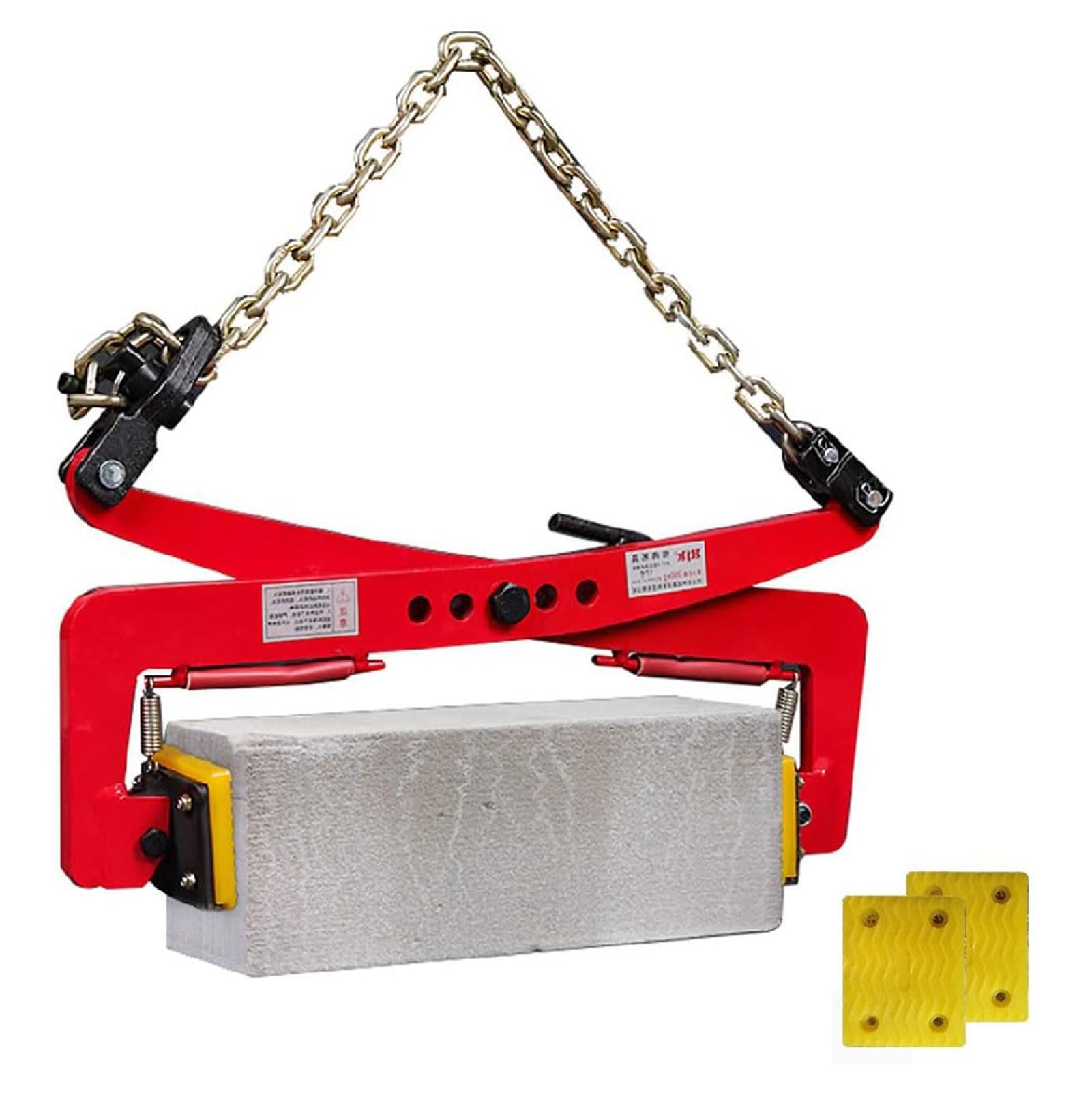 Abrazaderas Verticales de Alta Resistencia: mordaza Ajustable para un manejo Seguro de la Piedra, Ideales para Trabajos de construcción y albañilería.