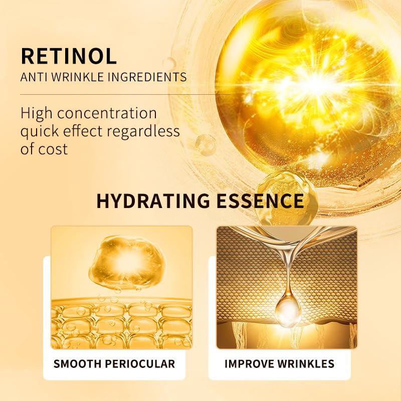 Retinol Eye Cream-Eye Cream For Dark Circles And Puffy Eyes,Moisturize Hydrate With Retinol Serum,Collagen - Image 2