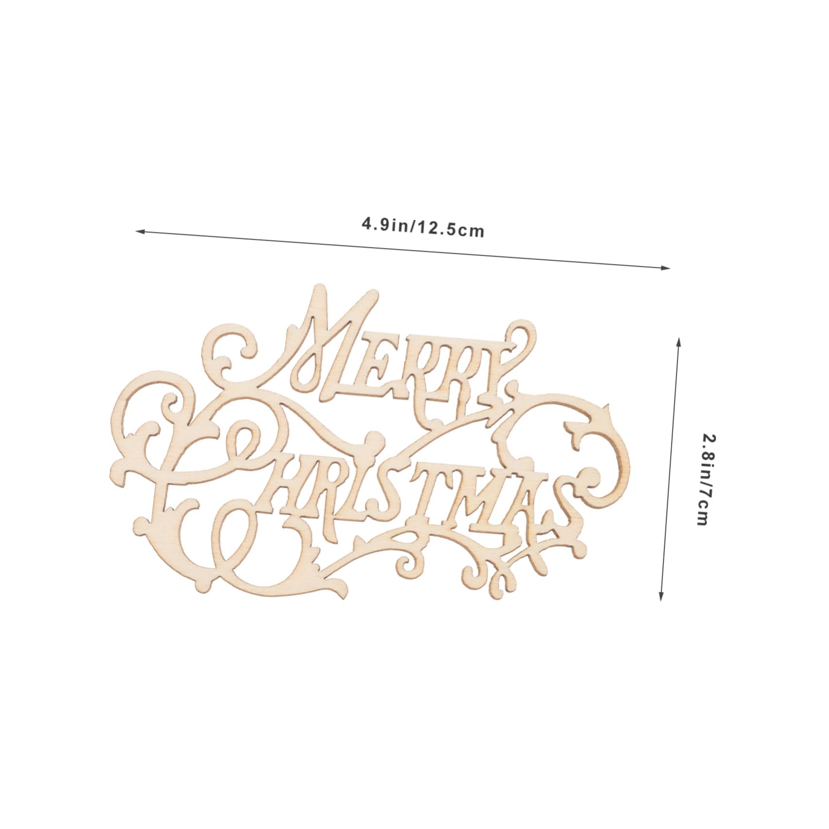 Abaodam 20 Pezzi Ornamenti Natalizi in Legno Non Rifinito Beige per Decorazioni Fai-da-te, Facili da Installare, per Stufa e Regali Housewarming