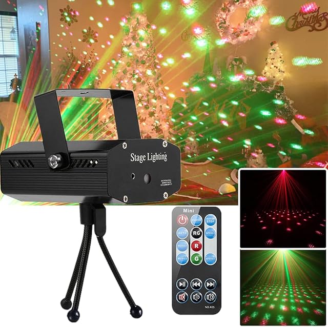 Party Lights,Disco Light LED Sound Activated Disco Ball Flash Strobe Lights Projector with Remote Control for Parties Birthday Karaoke KTV Bar Dance Christmas Halloween Party Decorations