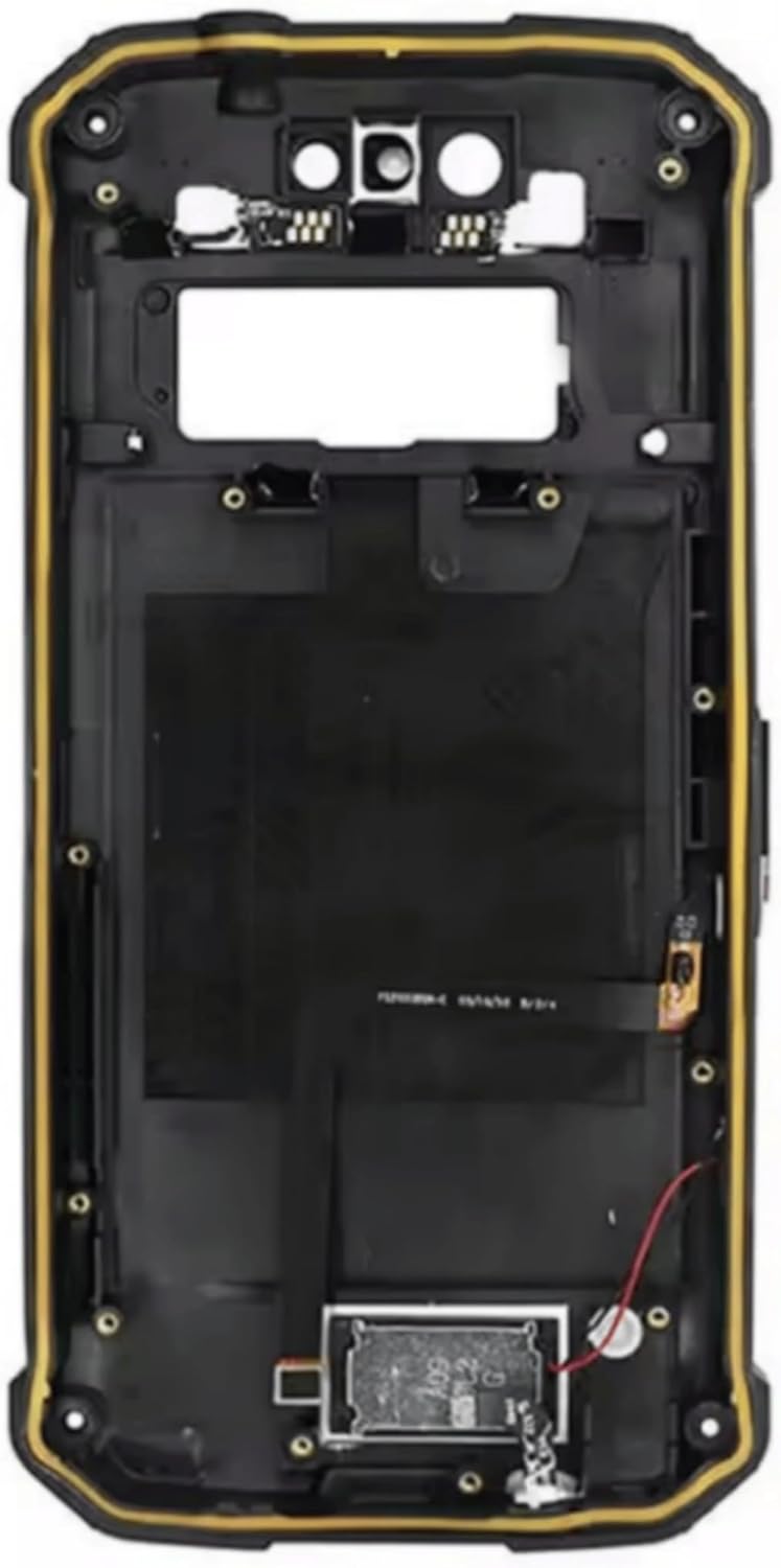 YOOOKOOO Compatible Rear Back Cover for Blackview BV9500 – Battery Door Housing Replacement Part(Black Cover X Lens)