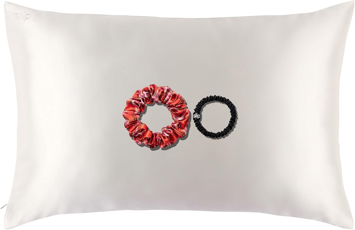 queen size silk pillowcase and scrunchies gift set