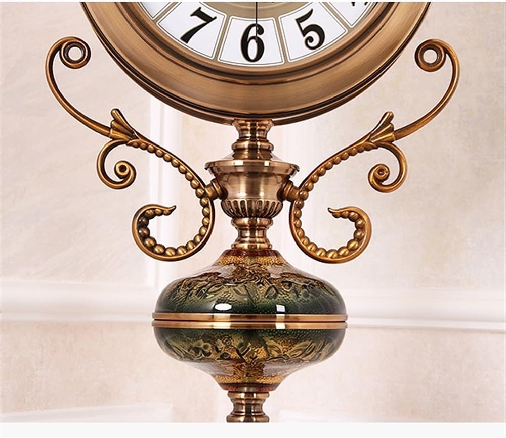 Grandfather Clock Vintage Grandstand Clock Living Room European-Style Standing Nordic Floor-Standing Watch Decoration Retro Big Grandfather Alarm