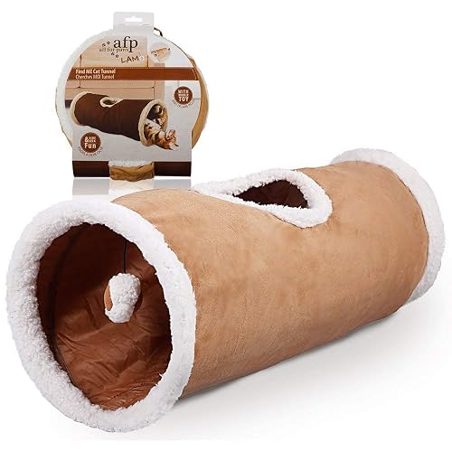 ALL FOR PAWS Juguete Plegable para túnel de Gato Arrugado Divertido para Conejos, Gatitos y Perros... (66 cm)