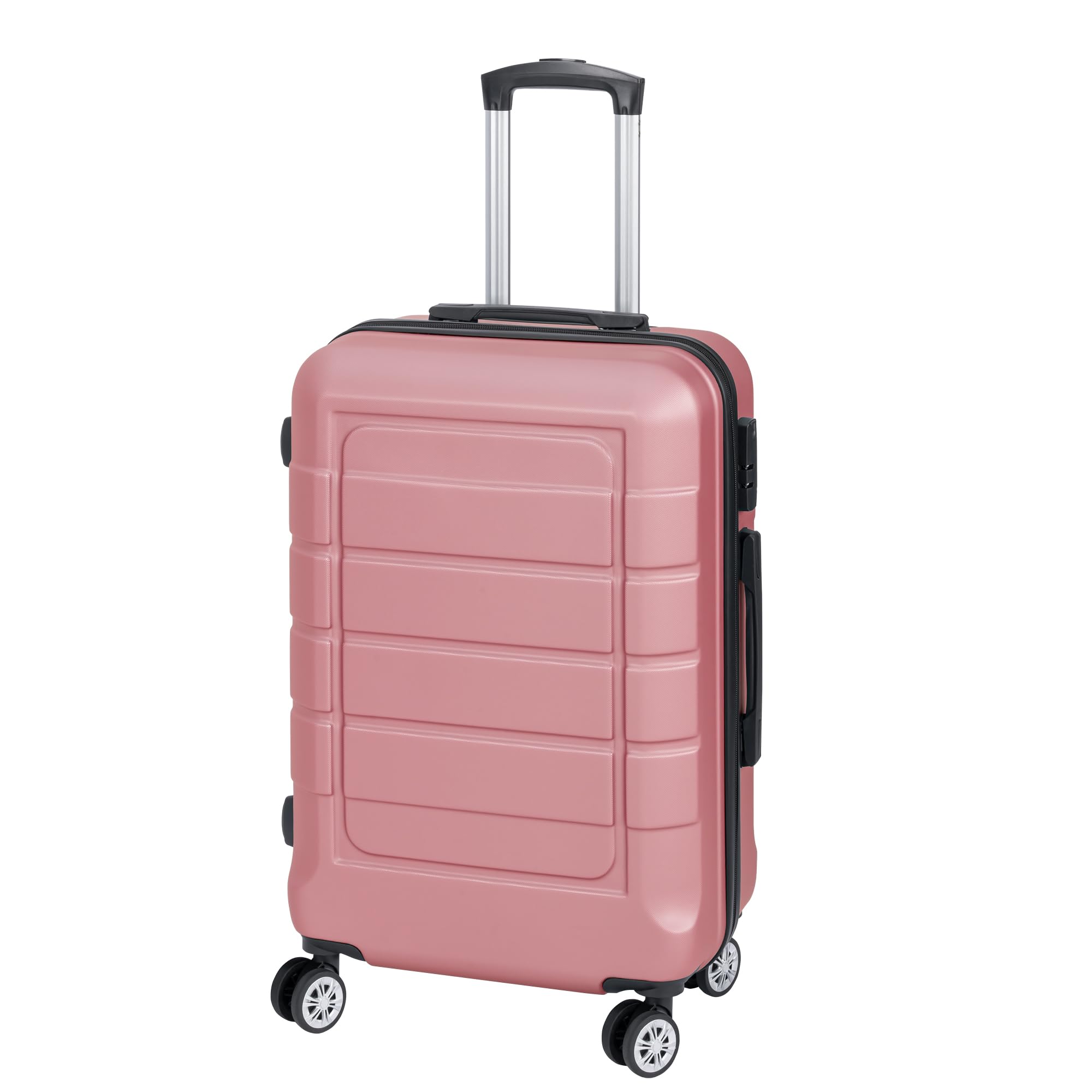 Juego o Set de 3 Maletas de Viaje - 4 ruedas dobles giratorias - Neceser - Maleta de cabina - equipaje de mano - Cerradura TSA - Ligeras - ABS - Resistentes - Asa telescópica
