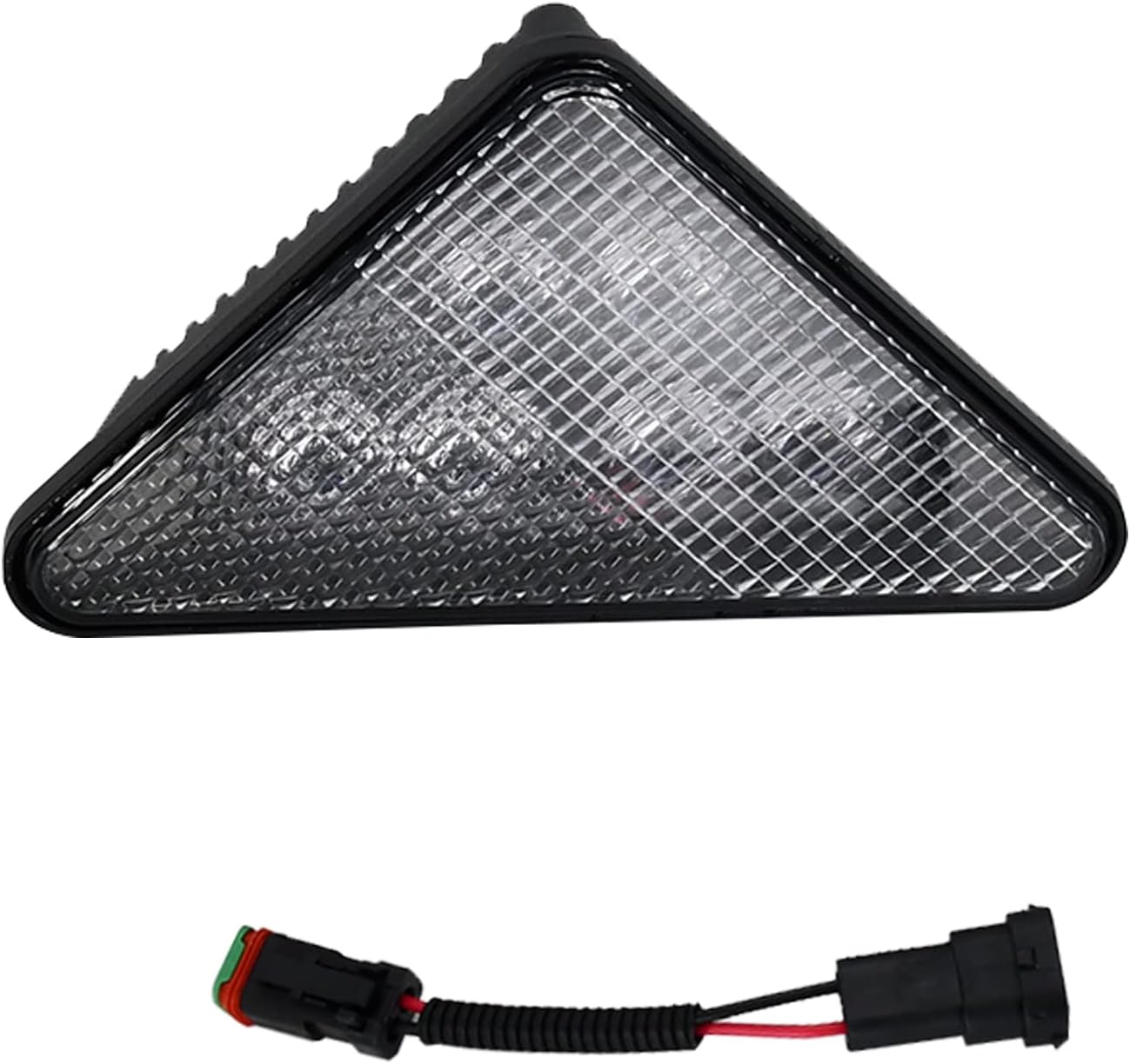 Led Headlight Assembly 7259523 7259524 Left Right Triangle LED Headlight Bulbs Compatible with Bobcat 553 751 753 763 773 863 864 873 883 963 A220 A300 S100 S130 Skid Steer Loaders