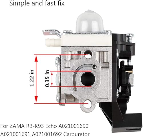 Miniatura 3 de SRM225 PAS225 GT225 PE225 PE225 Kit de afinación de carburador para Echo SRM-225 PAS-225 GT-225 PE-225 A021001692 Weed-Eater Carburador con filtro